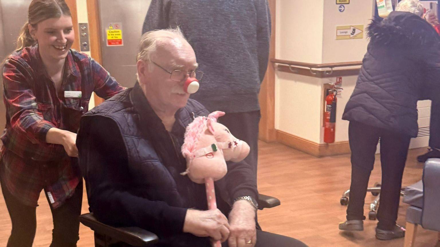 Our Crossgates Care Homes saddle up for Red Nose Day fun